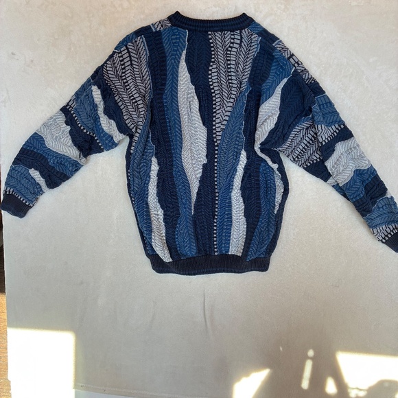 Vintage Blue Cotton Traders Sweater Mens Large 90s Streetwear - Picture 6 of 10